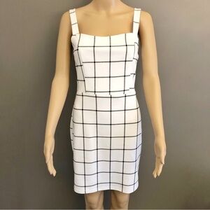 APRICOT Minimalist Feminine White Camisole Summer Festival Mini Dress. Medium